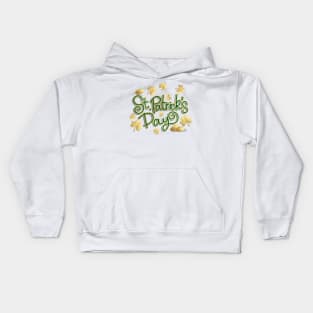 Awesome golden leaf st patricks day Kids Hoodie